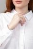Блуза трапециевидного силуэта на пуговицах