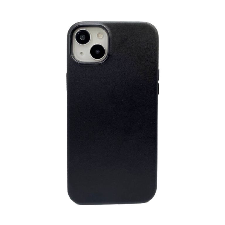 Пластиковая накладка KZDOO Noble для iPhone 14 Plus под кожу черная