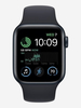 Часы Apple Watch SE GPS, корпус из алюминия цвета «полночно-черный», спортивный ремешок «полночно-черного» цвета 40 мм размер S/M, Черный