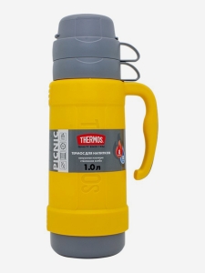 Термос со стекл. колбой тм THERMOS 40-100 1.0L, Желтый