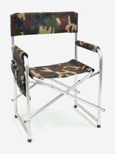 Кресло складное Стандарт с карманом на подлокотнике алюминий, Мультицвет