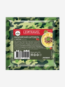 Блюдо быстрого приготовления Леовит LeoTravel Мальтийский картофель с мясом. 7 пакетов по 60 г, Зеленый