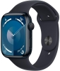 Apple Watch Series 9 45 мм Aluminium with Sport Band (M/L) midnight (темная ночь)