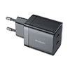 Сетевое зарядное устройство Mcdodo CH-2501 40W Dual USB-C GaN Fast Charge черный