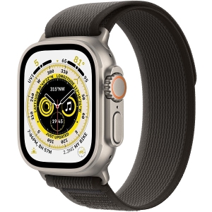 Apple Watch Ultra GPS + Cellular, 49 мм, корпус из титана, ремешок Trail (S/M) цвета black/grey (черный/серый)