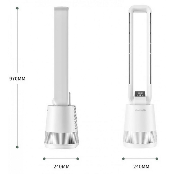 Безлопастный вентилятор-очиститель воздуха Xiaomi Daewoo A1 Pro white (белый)