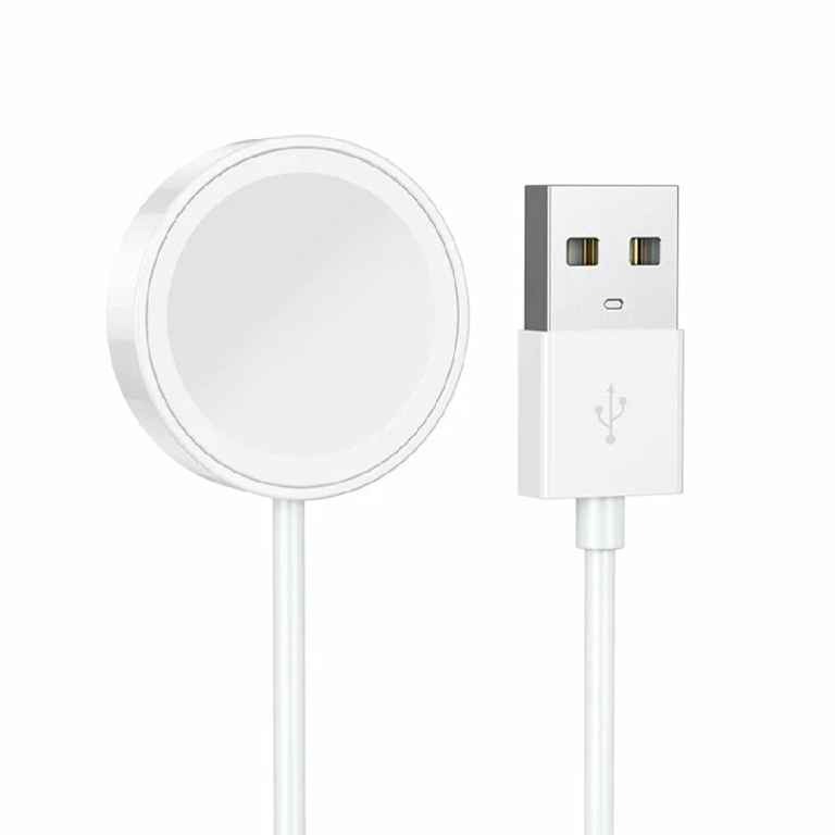 Кабель Hoco Y12 USB для зарядки Apple Watch Magnetic Charging 1m белый