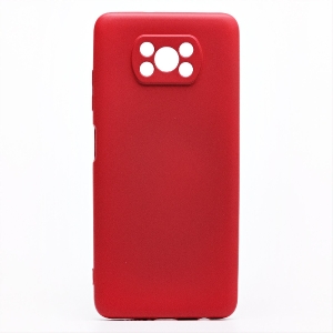Силиконовая накладка для Xiaomi Redmi 10А (SC) красная