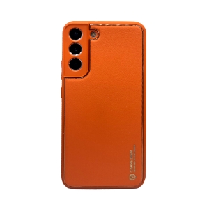 Пластиковая накладка Dux Ducis Yolo elegant для Samsung Galaxy S22 Plus оранжевая