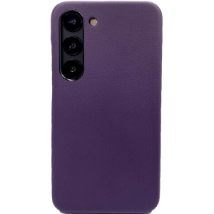 Пластиковая накладка KZDOO NOBLE COLLECTION для Samsung Galaxy S23 под кожу фиолетовая