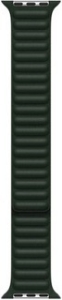 Браслет Gurdini Leather Link для AppleWatch (38/40/41 mm) силикон темно-зеленый