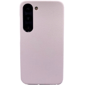 Пластиковая накладка KZDOO NOBLE COLLECTION для Samsung Galaxy S23 под кожу белая