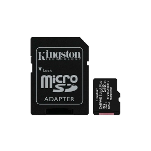 Карта памяти Kingston Micro SD 512GB 100MB  с адаптером