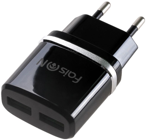 Комплект сетевой блок + кабель FaisON HC12 (USB/USB)+(USB-microUSB) черный
