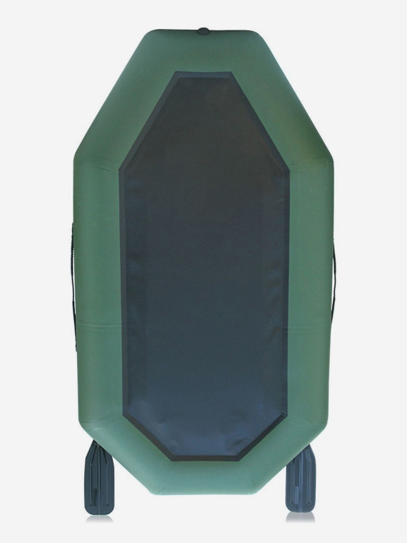 Лодка ПВХ "Компакт-220N"- натяжное дно (зеленый цвет) упаковка-мешок оксфорд,