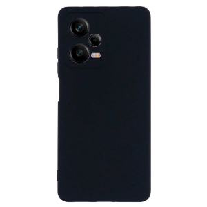 Силиконовая накладка для Xiaomi Redmi Note 12 Pro (5G) черная
