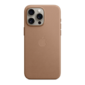 Накладка FineWoven для iPhone 15 Pro Max с MagSafe Серо-коричневый