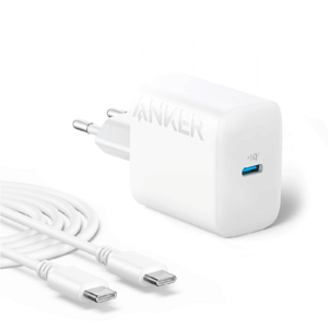Сетевое зарядное устройство Anker 20W 312 USB/Type-C быстрая зарядка, белый