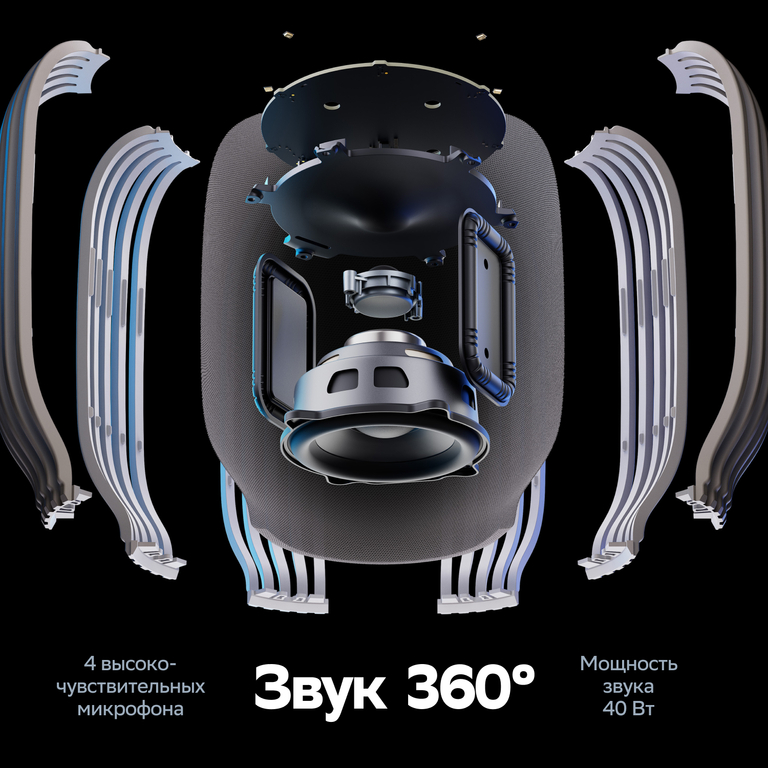 Умная колонка SberBoom, черная