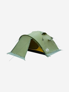 Палатка Tramp Mountain 2 (V2) зеленая, Зеленый