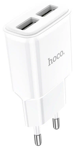 Сетевой блок Hoco C88А 2USB белый