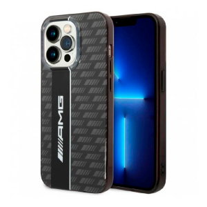 Пластиковый чехол CG Mobile AMG PC/TPU Double layer Carbon pattern для iPhone 14 Pro Max Черный