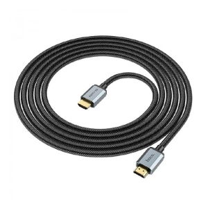 Кабель HDMI Hoco US03 3,0м/ 48Гбит/с 8К плетеный черный