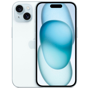Мобильный телефон Apple iPhone 15 256Gb Dual: nano SIM + eSim blue (голубой)