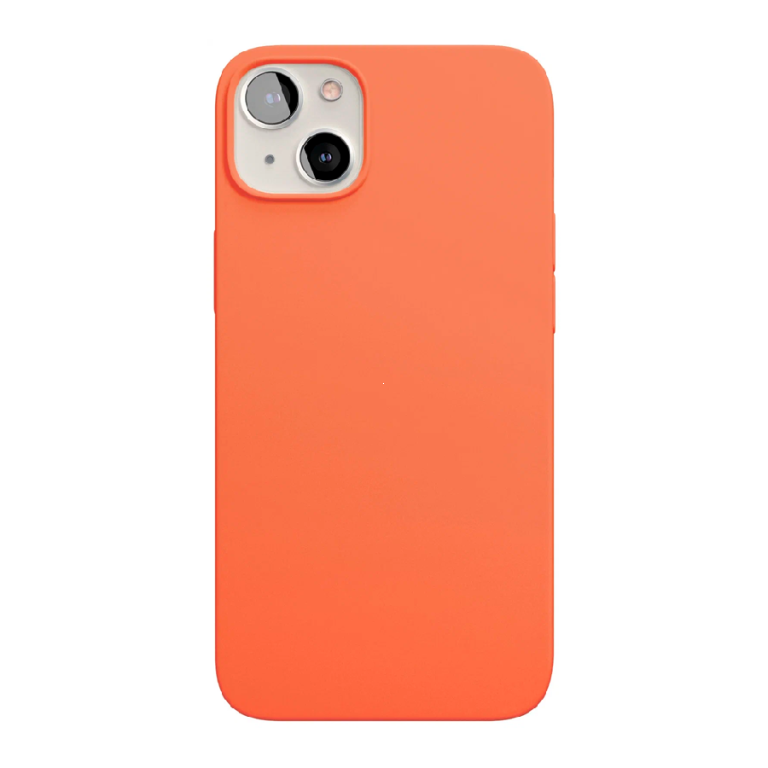 Силиконовая накладка Silicone Case с MagSafe для iPhone 13 Pro Max оранжевая Partner