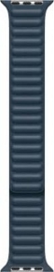 Браслет Gurdini Leather Link для AppleWatch (38/40/41 mm) силикон темно-синий