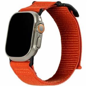 Браслет UAG для AppleWatch 49mm (42-44-45mm) нейлоновый на липучке оранжевый