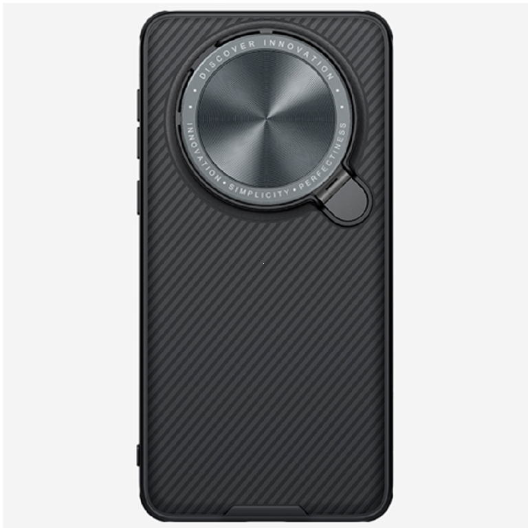 Противоударная пластиковая накладка с защитой камеры Nillkin Camshield Prop для Huawei Mate 60 Pro/60 Pro Plus черная