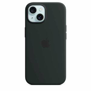 Силиконовая накладка Silicone Case с MagSafe для iPhone 14 Plus черная UAE