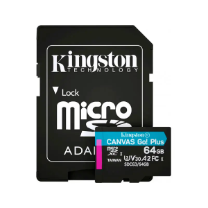 Карта памяти MicroSDXC Kingston Canvas Go Plus 64GB 170 MB/S