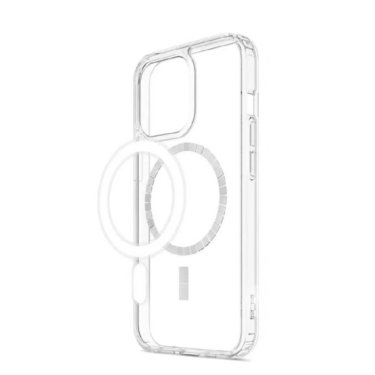 Противоударная накладка Clear Case с MagSafe для Apple iPhone 15 Plus прозрачная SZ