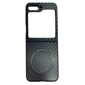 Пластиковая накладка Raigor Inverse Scott MagSafe для Samsung Galaxy Z Flip5 черная