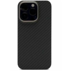 Кевларовая накладка Kzdoo Keivlar для Apple iPhone 15 Pro Max черная