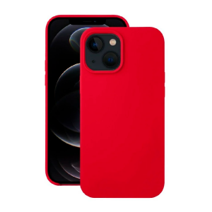 Силиконовая накладка Fashion case Magnetic для iPhone 13 Pro (SC) красная