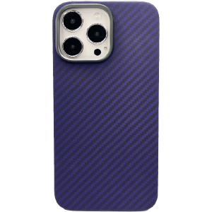 Пластиковая накладка KZDOO KEVLAR для iPhone 14 Pro Max фиолетовая