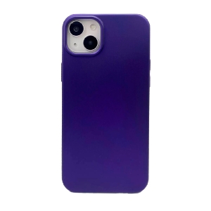 Силиконовая накладка для iPhone 14 Plus (SC) фиолетовая Partner