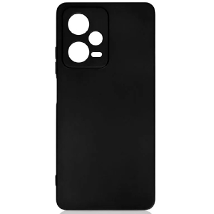 Силиконовая накладка для Xiaomi Redmi Note 12 (5G) черная