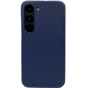 Пластиковая накладка KZDOO NOBLE COLLECTION для Samsung Galaxy S23 под кожу темно-синяя
