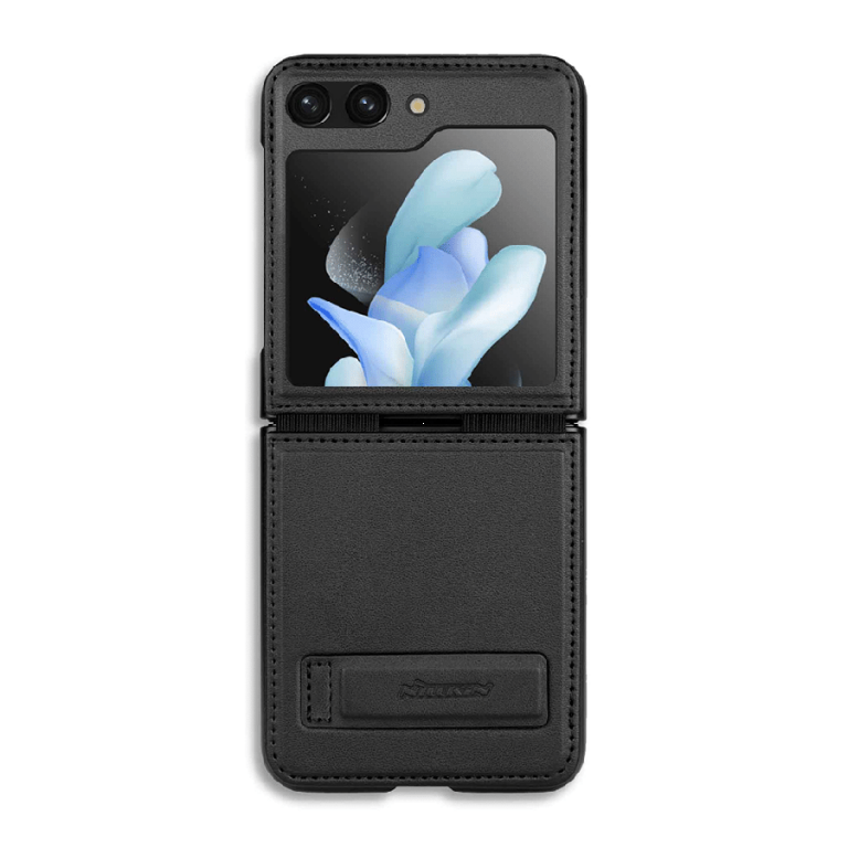 Кожаная накладка Nillkin Qin Leather Case для Samsung Galaxy Z Flip 5 черная