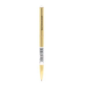 Ручка шариковая, 13 см, с кристаллом, металл, золотистая, Draw