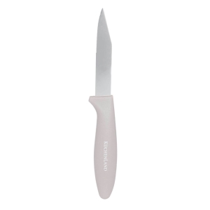 Нож для чистки овощей, 8 см, сталь/пластик, серо-коричневый, Supreme