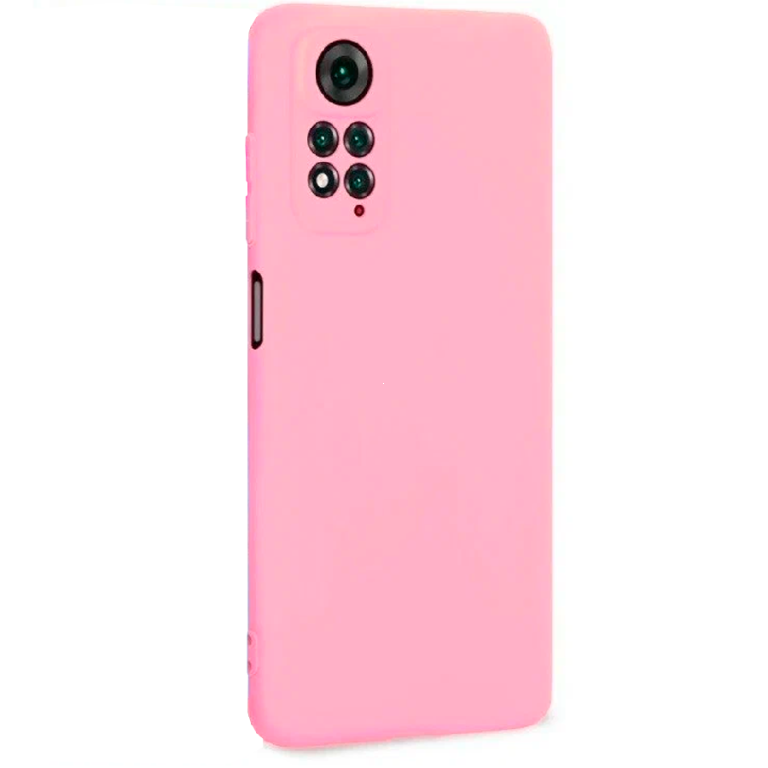 Силиконовая накладка для Xiaomi Redmi Note 12 Pro 4G розовая