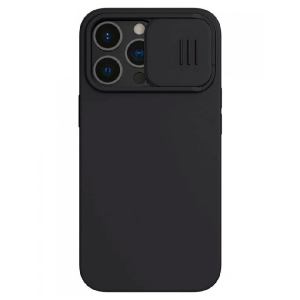 Силиконовая накладка Fashion case Magnetic для iPhone 13 Pro (SC) черная