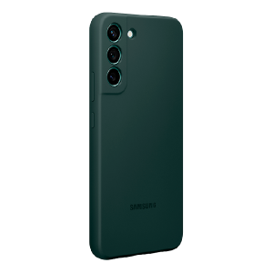 Силиконовая накладка Silicone Cover для Samsung Galaxy S22 Plus зеленая UAE