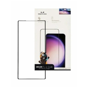 Защитное стекло Keephone для Samsung S23 Ultra полноэкранное черное