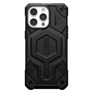 Противоударная пластиковая накладка UAG Monarch Pro MagSafe для iPhone 15 Pro Max карбон черная